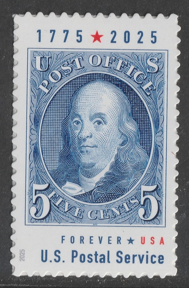 US 6024 American Experience Benjamin Franklin F single MNH 2025 - Image 1 of 1