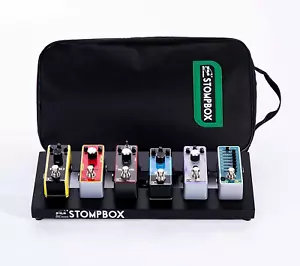 Stompbox Portable Aluminum Alloy Guitar Effects Mini Pedal Board and Case Kit wi - Picture 1 of 7