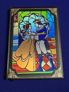 Disney Parks Beauty And The Beast Stained Glass Journal Notebook New