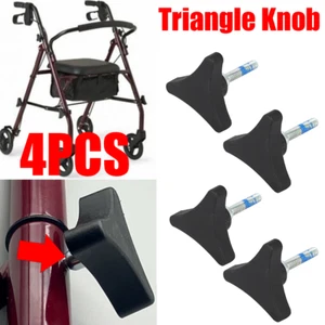 4PCS KNOB for WHEEL Assembly, 4 Pack For Rollator Parts for Steel Rolling Walker - Picture 1 of 12