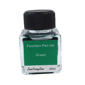 Quality Green 25ml Calligraphy / Fountain Pen Ink in Glass Bottle - Picture 1 of 1