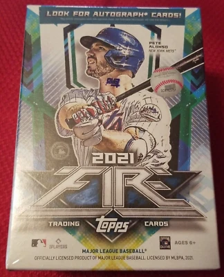 Topps Fire 2021 Baseball Trading Card Blaster Box (46 Cards) - Image 1 of 4