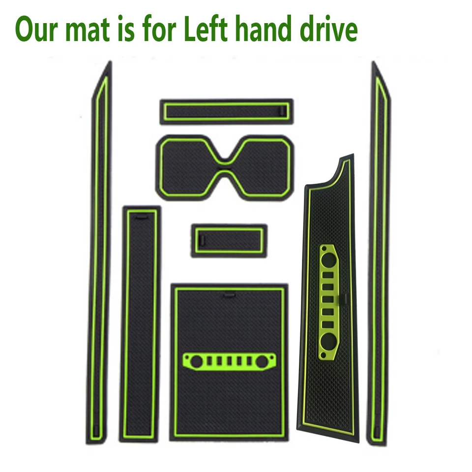 Alfombrillas de goma antideslizantes para puerta accesorios de almohadilla para taza para Suzuki Jimny 2019-2023 Foto 1 de 1