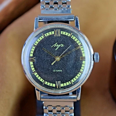 Rare Vintage Men's Watch Luch Soviet Wrist Watch 23 Jewels Cal. 2209 Serviced - Image 1 of 4