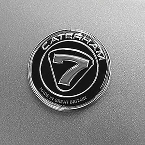 Caterham 7 / Seven Kit Car Nosecone Badge For 2016> Models - Black / Silver - Picture 1 of 1
