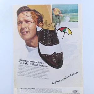 1968 Arnold Palmer Arnie's Army Vintage 1968 Corfam Original Print Ad 8.5 x 11" - Bild 1 von 7