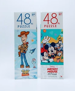 Lot of 2 NEW In Box Disney Pixar Toy Story 4 & Mickey Mouse Friends 48pc Puzzle - Picture 1 of 4