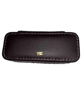 TOM FORD braun Leder Lippen Farbe Etui mit Spiegel Reißverschluss Reise - Bild 1 von 8
