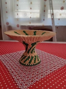 origami,ogetto artigianale di carta ,nome- centro tavola - Foto 1 di 2