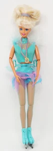 Mattel Olympia Figur Skater Barbie Puppe USA 1997 Skate & Spin funktioniert nicht - Bild 1 von 7
