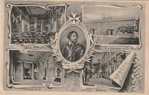 Vintage Postcard Scenes from Valletta Malta and portrait of Jean de Valette - Picture 1 of 2
