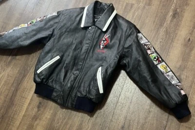 Chaqueta de cuero Looney Tunes vintage, rara | juvenil mediana | años 90 Foto 1 de 4