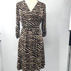 MT COLLECTION Womens Tiger Print Stretch Pull over Dress SZ Extra Large XL NEW