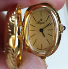 Taschenuhr  Halskettenuhr Damen Royal Swiss Made mit Uhrenkette, goldfarben