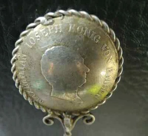 Viktorianischer massiver Silber Souvenir Löffel 1810 Bayern Maximilian Joseph 1799-1825 - Bild 1 von 10