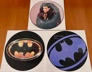 PRINCE BATMAN OST LIMITED EDITION UK 3x 12" PICTURE DISC SINGLE VINYL SAMMLUNG - Bild 1 von 17