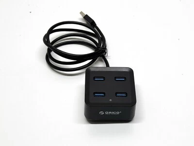ORICO DH4U-U3 4 Port Hub with USB 3 Cable/Special for Laptop and Desktop Blac AU - Image 1 of 4