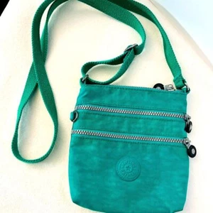 Kipling Mujer Verde 8"x7" Cremallera Bolsillos Delanteros - Imagen 1 de 4