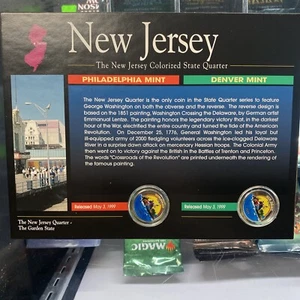New Jersey P D Mint Quarter Set American Colorized Statehood Quarter Collection - Picture 1 of 2