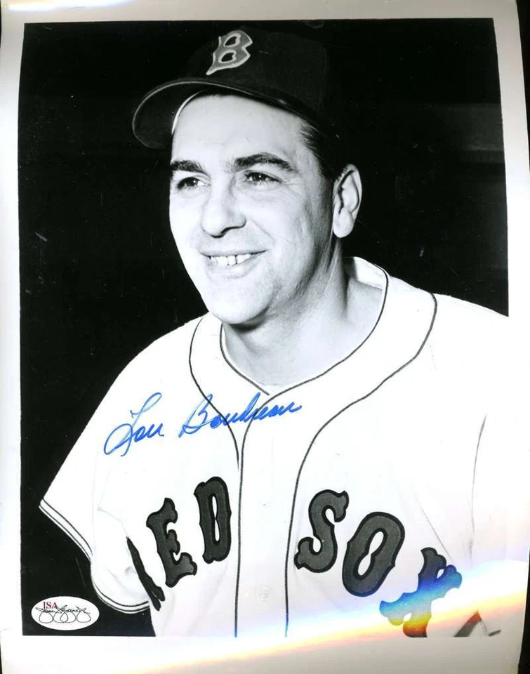 Lou Boudreau Signed 8x10 Photo Jsa Cert Sticker Authenticated Autograph - Image 1 of 1