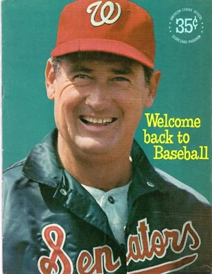Ted Williams 1969 Washington Senators Program Vs New York Yankees Opening Day - Image 1 of 4