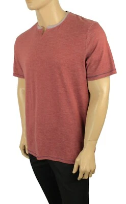 NUEVA CAMISETA ROJA CUELLO PARTIDO BUFFALO DAVID BITTON PARA HOMBRE XXL Foto 1 de 4