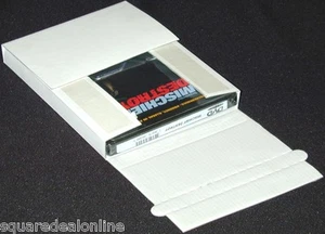 (100) DVBC01SALE White Cardboard DVD Mailers Shipping Boxes Single Deluxe Sale  - Picture 1 of 1