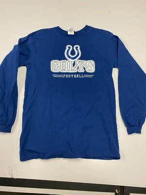 Indianapolis Colts NFL Reebok Long Sleeve Blue White Shirt Youth Boys XL 18/20 - Изображение 1 из 2