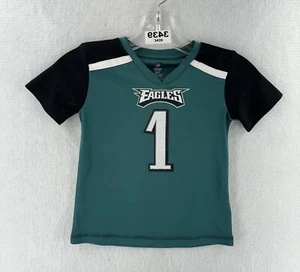 Philadelphia Eagles Jalen Hurts #1 NFL Green Jersey Youth Girls XS 4-5 - Picture 1 of 9