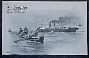 Red Star Line Antwerp-New York Boston Philadelphia A4 FREE SHIPPING  - Picture 1 of 2