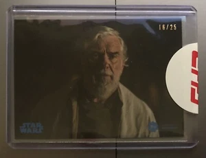 2019 Topps Star Wars Authentics IAN McELHINNEY JAN DODONNA 16/25 BLUE Card RARE - Picture 1 of 2