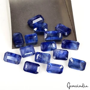 46.70 Cts/15 Pcs Natural Blue Sapphire (ceylon) Octagon cut Loose AAA Grade Gems - Picture 1 of 13