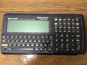 Sharp G850V Taschencomputer Funktionsrechner gebraucht kostenloser Versand Japanisch - Bild 1 von 1