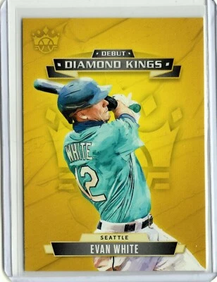 EVAN WHITE Mariners 2021 MLB DIAMOND KINGS DEBUT INSERT - Image 1 of 2