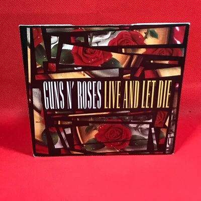 GUNS N ROSES Live And Let Die 1991 UK 7" vinyl single 45 record & - Image 1 of 4