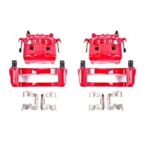 Power Stop Front Red Calipers w/Brackets - Pair For 16-17 Subaru Crosstrek - Picture 1 of 2