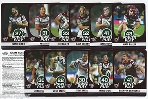 2015 NRL Power Play Silver Parallel SEA EAGLES Team Set - Picture 1 of 1