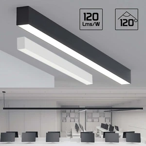 3CCT verbindbare lineare LED-Leuchten 40-80 W 4/5/6/8 Fuß dimmbar moderne Bürobeleuchtung - Bild 1 von 61