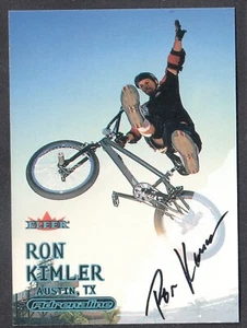 Tarjeta autógrafa firmada a mano ADRENALINE (Fleer/2000) LÁMINA AZUL RON KIMLER - Imagen 1 de 3
