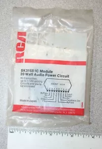 RCA SK3155 IC Modul 20 Watt Audio Power Circuit (Audio Verstärker) NOS - Bild 1 von 2