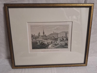original Stahlstich  um 1850  Banz Lichtenfels Biedermeier Oberfranken - Bild 1 von 3