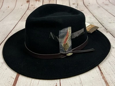 NWT Scala Classico Men's Crushable Packable Outback Wool Hat - Image 1 of 4