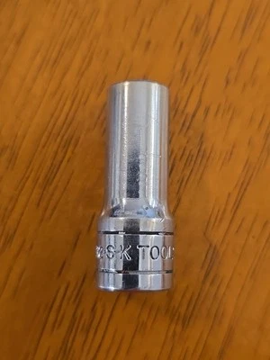 S-K 3/8" 6 Point 3/8 Deep Well Socket 40412 USA Chrome Tool. R101 - Image 1 of 4