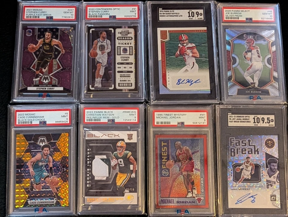 Sports Card Lot - Auto, Game Used, Graded PSA 10 Judge Mahomes Skenes Wembanyama - Image 1 of 4