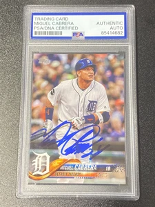 2014 Topps Serie 1 Miguel Cabrera PSA/DNA zertifiziertes Autogramm #90 - Bild 1 von 2