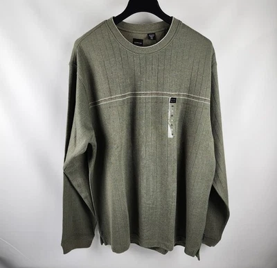 Suéter Arrow Para Hombre XXL Verde Mármol Costilla L/S Pullover Nuevo Con Etiquetas Foto 1 de 4