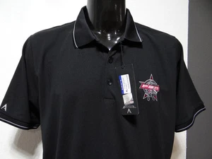 PBR Profesional Bull Riders Rodeo Polo Jersey Negro Para Hombre XL ¡NUEVO! - Imagen 1 de 8