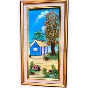 RAMON VASQUEZ Original Oil Painting on Canvas, 1998, 21.5" x 11.5" - Picture 1 of 6