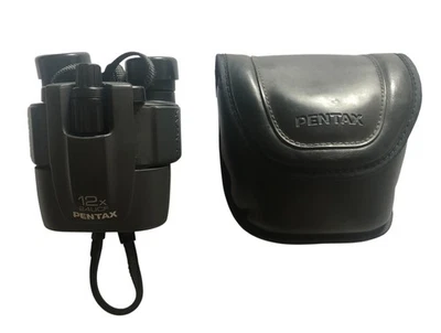 Pentax Compact Binoculars 12x24 UCF 5° Degree Lightweight w/ Case Made in Japan - Image 1 of 4