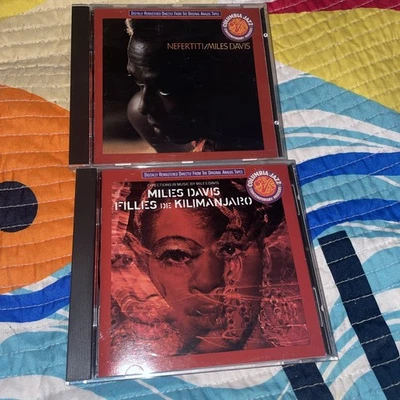 MILES DAVIS 2 CD LOT Nefertiti +Filles De Kilimanjaro Columbia Jazz Masters Foto 1 de 3